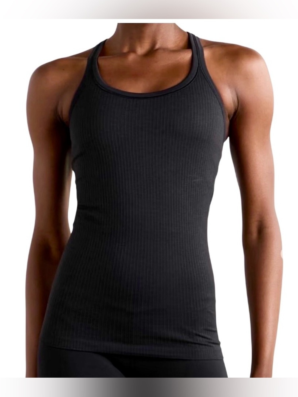 Lululemon Ebb to Street Ribbed Seamless Racerback Tank Top with Built-in Bra